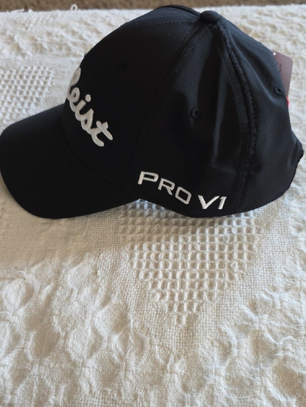 Titleist Black Cap with White Script Logo - Picture 7 of 8